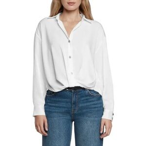NWT Express Women's Satin V-Neck Shirt